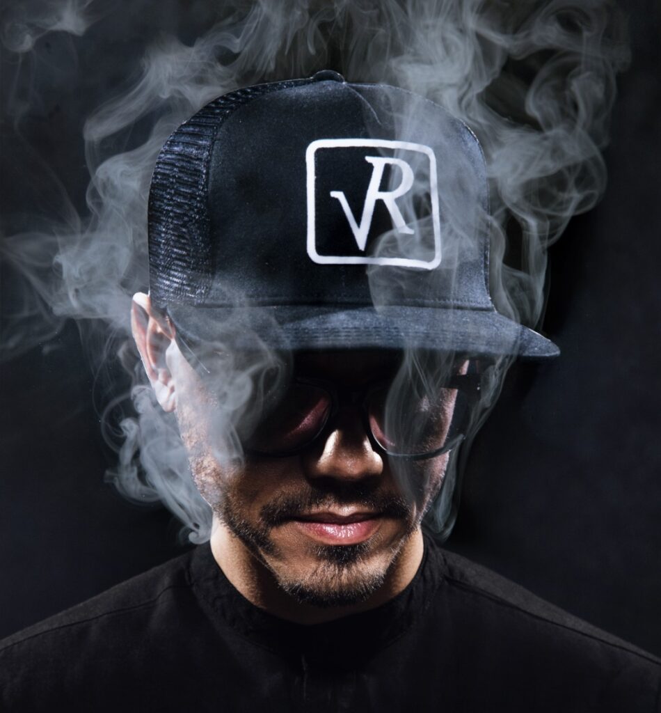 DJ Roog in smoke